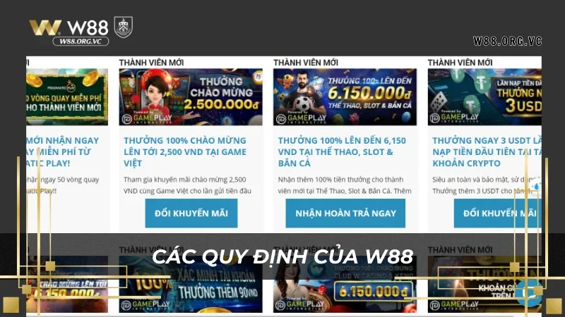 Chính Sách Bảo Mật W88 - An Toàn Thông Tin Người Chơi 3 Chính sách bảo mật về dữ liệu người dùng W88