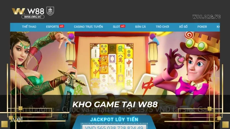Giới Thiệu W88 - Thế Giới Giải Trí, Thắng Lớn Mỗi Ngày 1 Đắm chìm vào kho game W88 với hàng ngàn tựa game