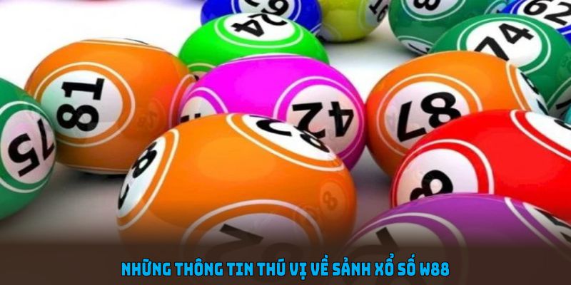 Những thông tin thú vị về sảnh xổ số W88